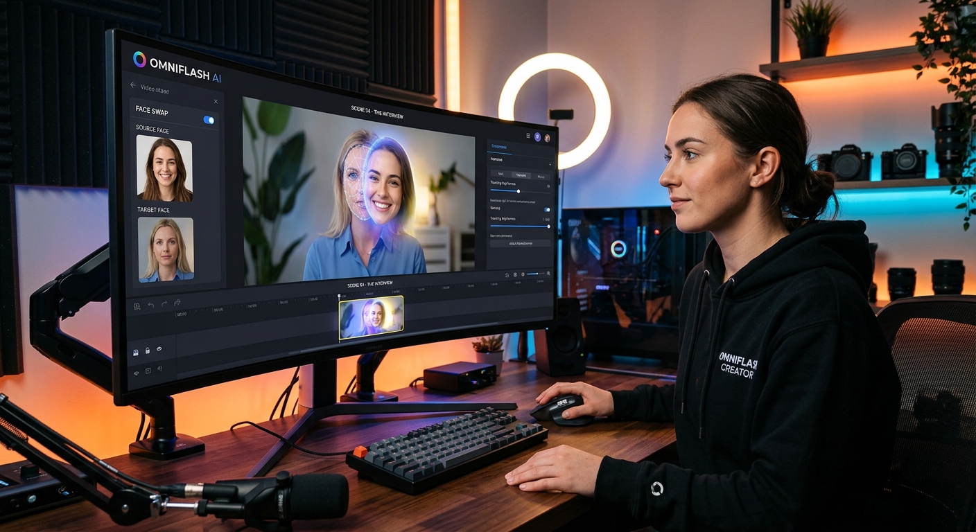 How Content Creators Can Replace Faces in Omniflash AI Videos